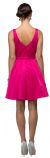 V-Neck Fit & Flare Short Homecoming Party Dress back